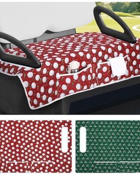 New 2Pack of Christmas Golf Cart Seat covers. 52”X30” universal fit